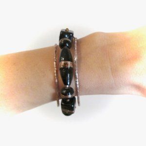 "Welcome to the Jungle" Black/Copper bracelet